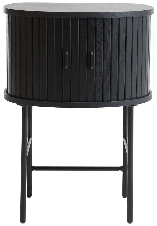Czarna szafka nocna Nola – Unique Furniture