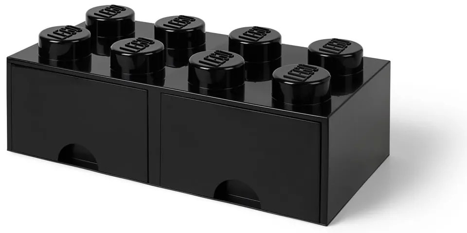 Czarny pojemnik z 2 szufladkami LEGO®
