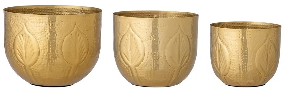 Metalowe osłonki na doniczki zestaw 3 szt. ø 18 cm Bati – Bloomingville
