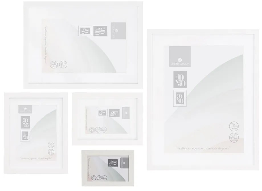Biała ramka stojąca/ścienna 12,5x17,5 cm Sencillo – Casa Selección