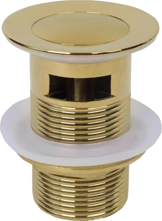 Mexen korek klik-klak mały okrągły z przelewem, złoty - 79925-50