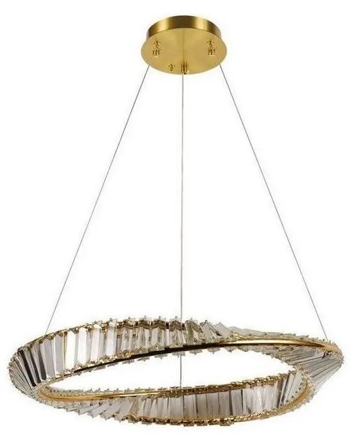 LED kryształowy żyrandol 40W 230V z ściemniaczem i pilotem