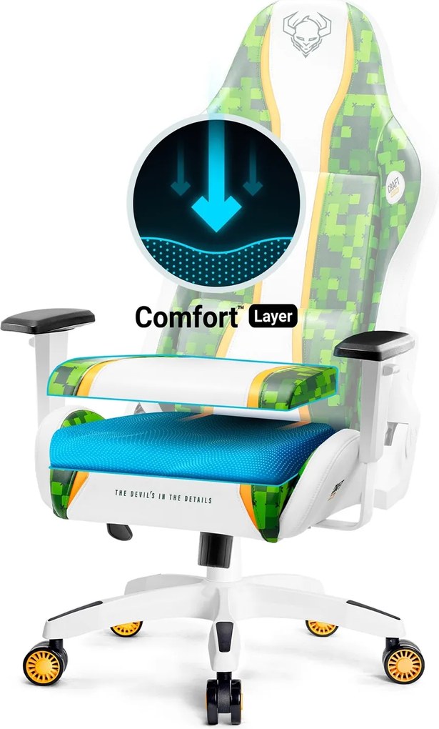 Fotel gamingowy młodzieżowy Diablo X-One 2.0 Small Size, Craft Edition