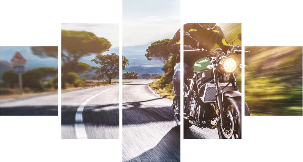 Obraz - Motocyklista (125x70 cm)