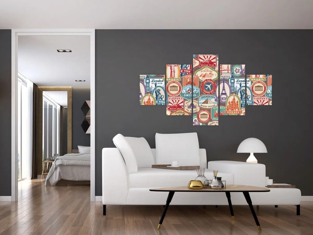 Obraz podróżnika (125x70 cm)