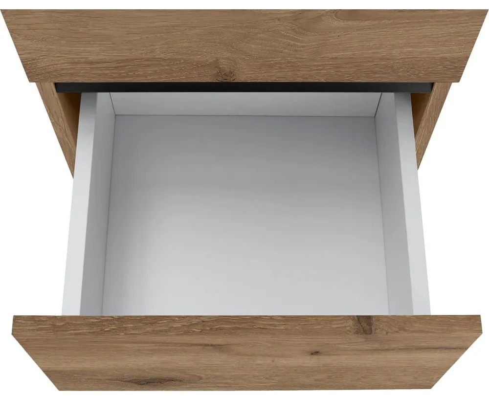 Wysoka wąska szafka łazienkowa w dekorze dębu38x180 cm Wisla – Støraa
