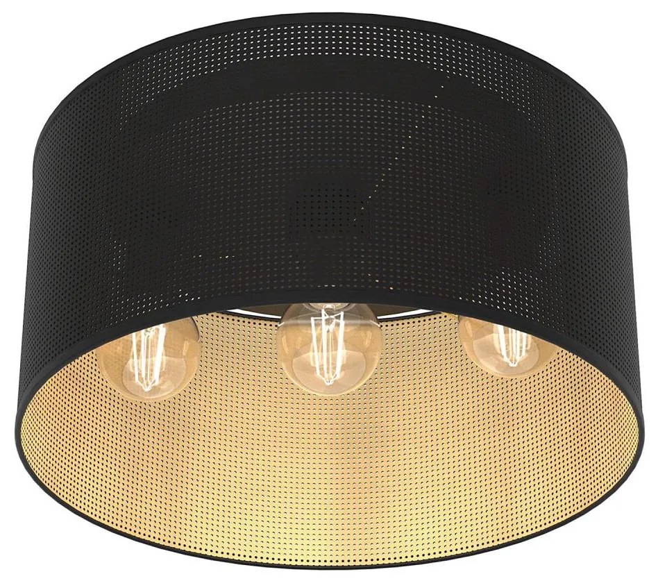 Lampa sufitowa LOFT SHADE 3xE27/60W/230V czarno-złota