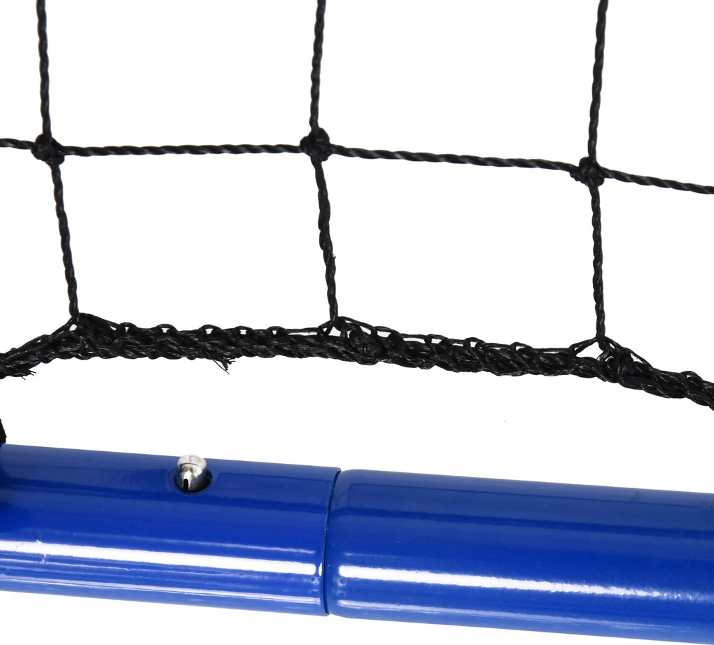 Odbijacz Piłkarski Składany HOMCOM z Regulacją Kąta, Idealny do Treningu w Domowym Ogrodzie, Niebieski