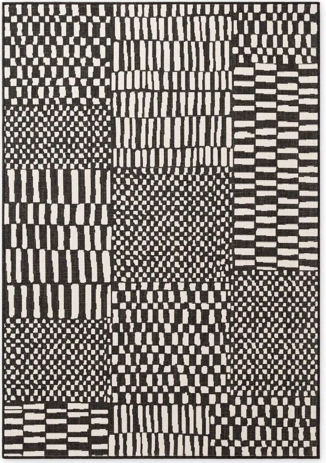 Czarny/kremowy dywan odpowiedni na zewnątrz 120x170 cm Haringey Barkham – Ted Baker