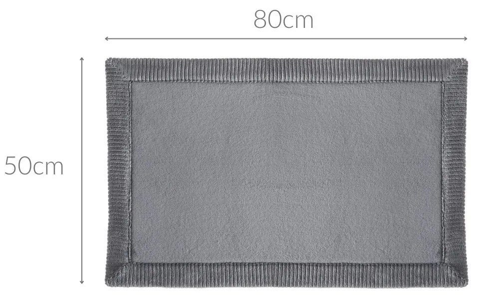 Dywanik łazienkowy TRIO, memory foam, 80 x 50 cm