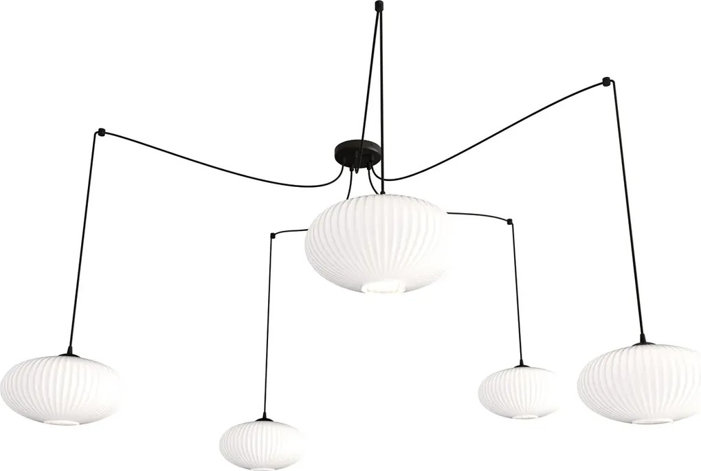 Nowoczesna lampa pięcioramienna typu pająk - D171 A9-G44