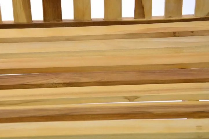 Ławka ogrodowa DIVERO 3-osobowa drewniana 150 cm