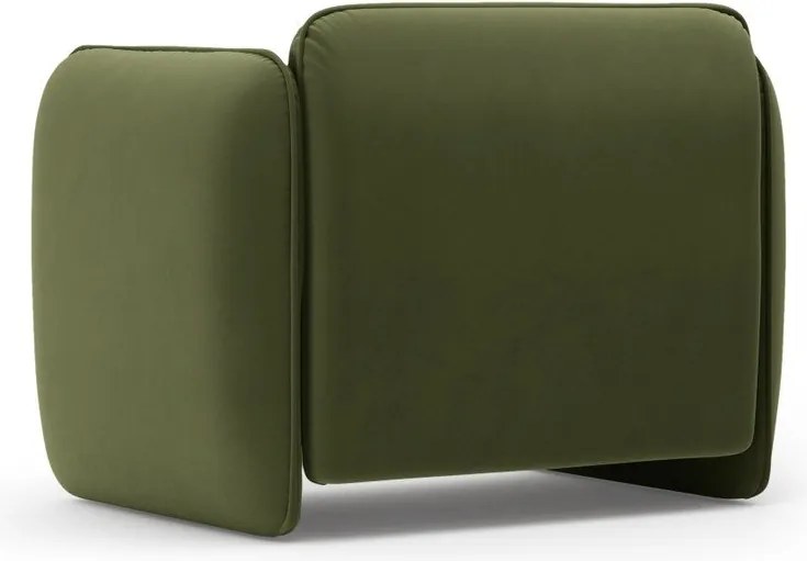 Zielony aksamitny fotel Georgia – Micadoni