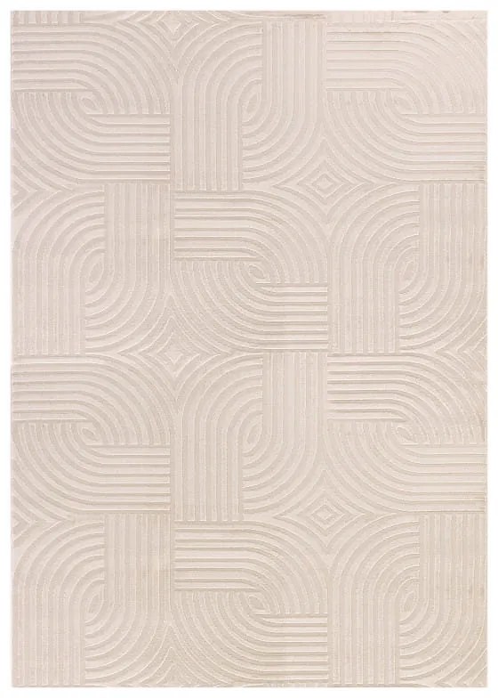 Dywan 3D nowoczesny Sahara Iluzja beżowy 80 cm x 250 cm