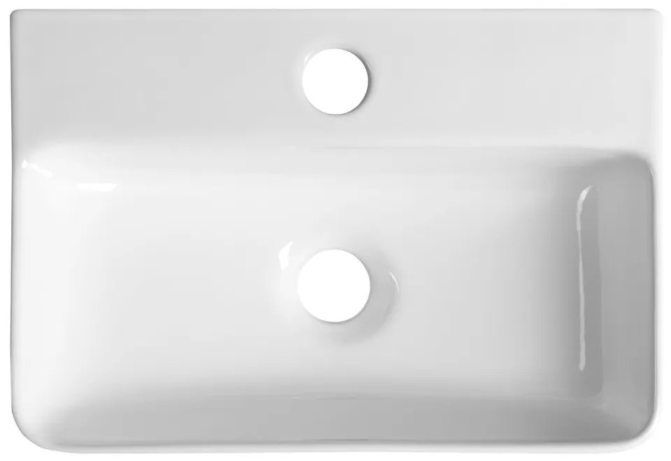 Biała ceramiczna umywalka 36x25 cm Gerda – Sapho