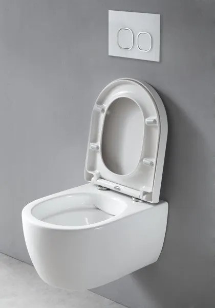 Kompletny zestaw WC 3: Miska WC wisząca bezkołnierzowa NT2039