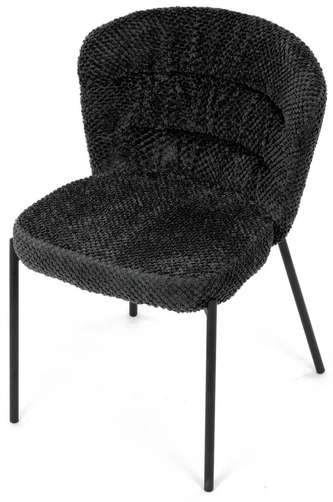 Zestaw krzeseł do jadalni Bouclé CT-W1077 GREY2, 4szt.