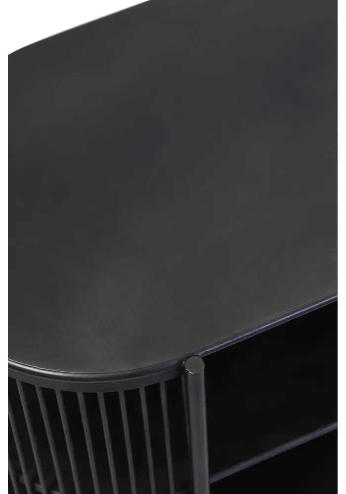 Czarna metalowa niska komoda 149x80 cm Yinthe – Light & Living
