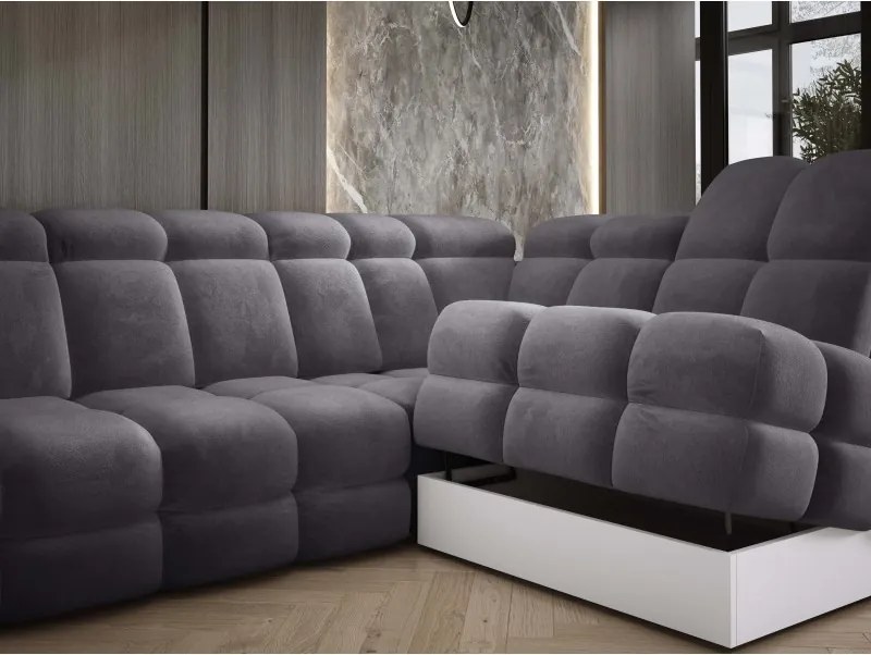Narożnik TOLLO L Prawostronny z elektryczną regulacją siedziska Salvador 15 WERSAL