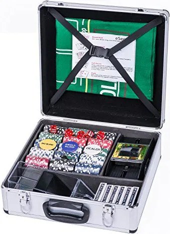 Pokerowy zestaw DELUXE 300 żetonów w walizce z akcesoriami