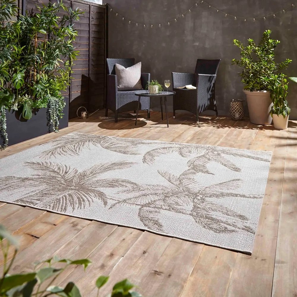 Beżowy dywan odpowiedni na zewnątrz 160x220 cm Miami – Think Rugs