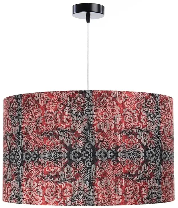 Czerwono-czarna nowoczesna lampa wisząca - S374-Galaxis
