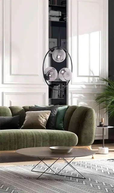 Okrągła lampa wisząca z grafitowymi kloszami - 5X A201 M0-G89