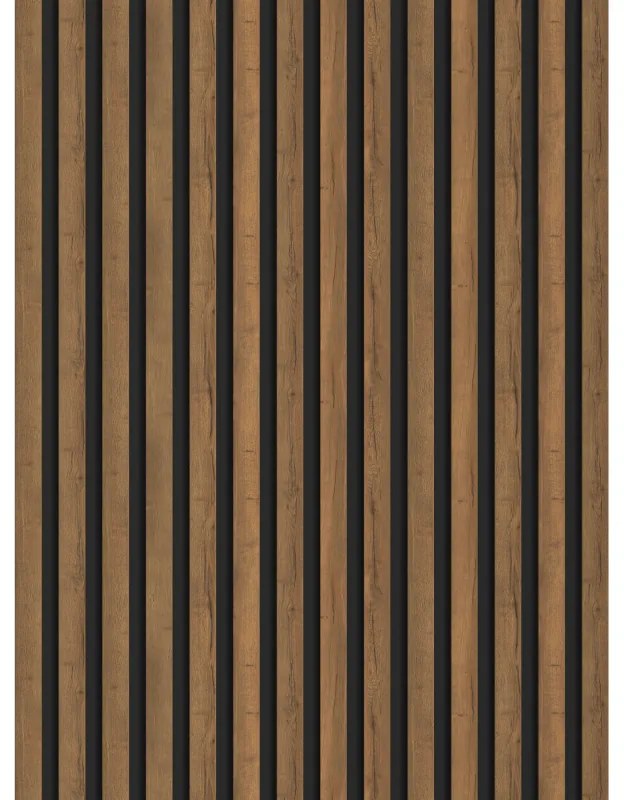 Mexen Lam-B lamele ścienne 275 x 31,5 cm, płyta HDF 4 mm, Dąb Mocca - S100-275317-2812-074