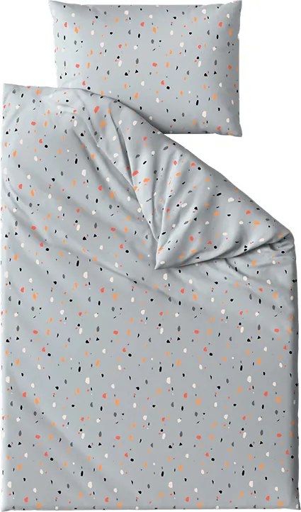 PrzytulneMieszkanie.pl PrzytulneMieszkanie.pl Pościel z kory do łóżeczka Renforcé PINTURA szara Rozmiar pościeli: 45 x 65 cm | 90 x 140 cm