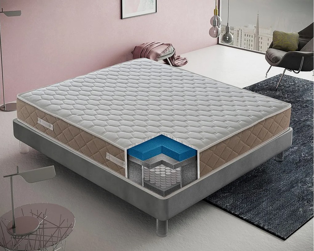 Materac kieszeniowy 120x200 - pianka memory - grubość 25 cm