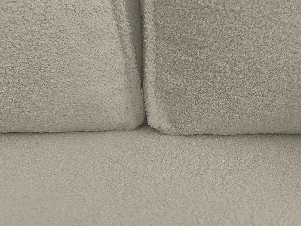 Rozkładana narożna sofa SMART BOUCLE 232x143 cm, szarobeżowa, uniwersalna