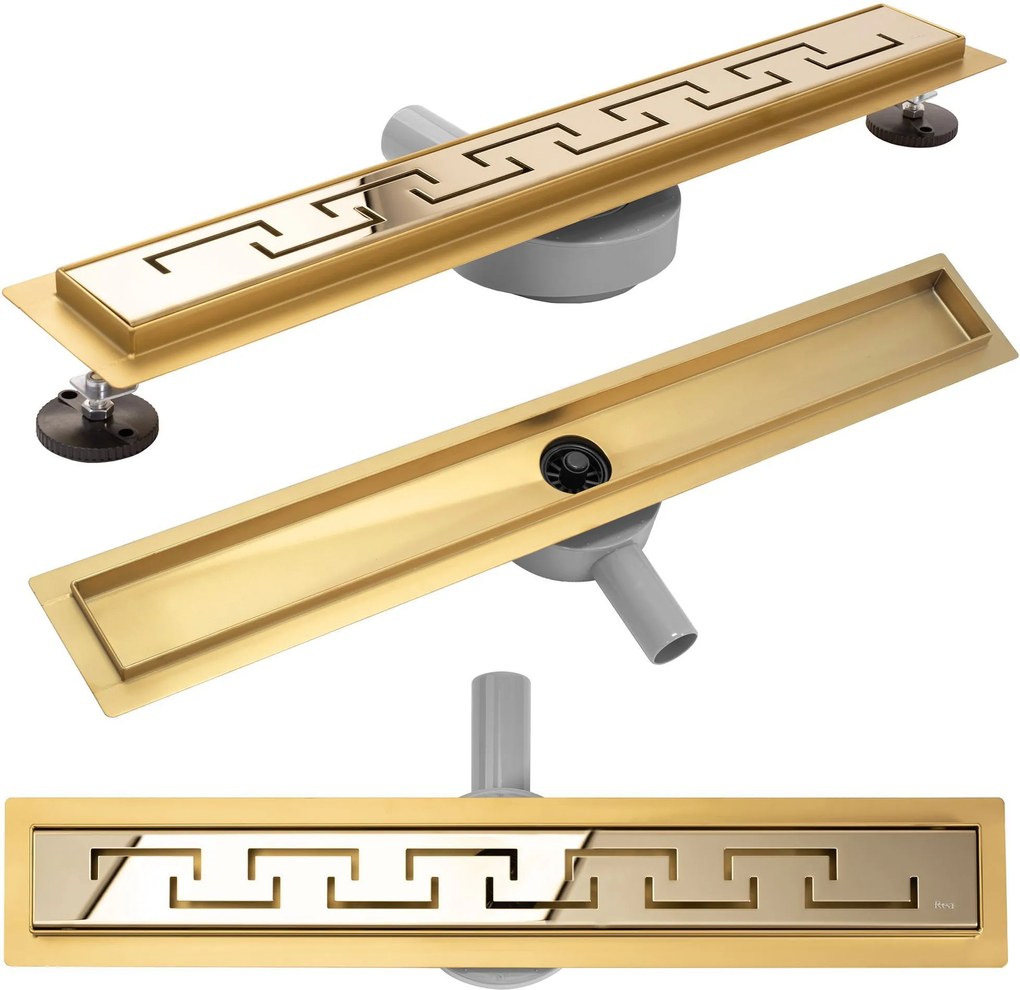 Odpływ Liniowy REA GREEK PRO Złoty 70