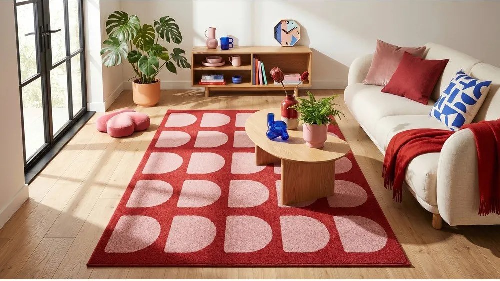 Czerwony/różowy dywan 120x170 cm Pomegranate – ESTE