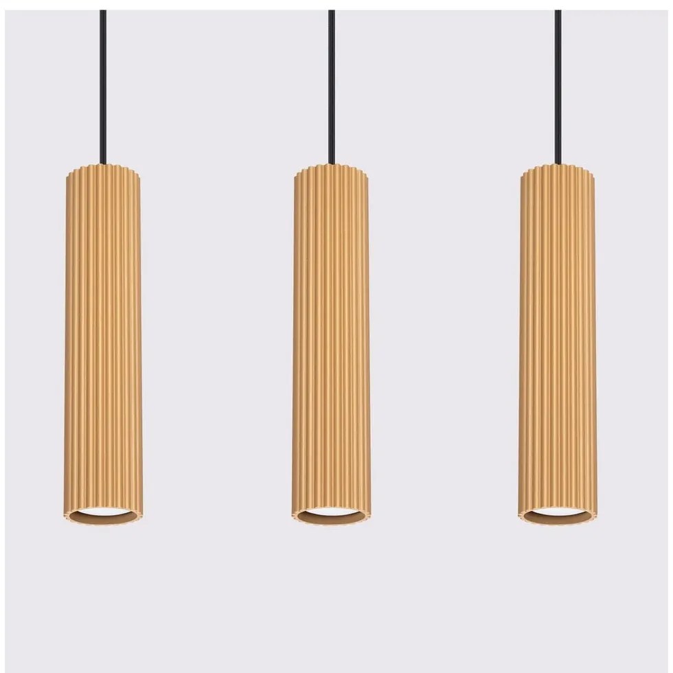 Lampa wisząca w kolorze złota Gleam – Sollux