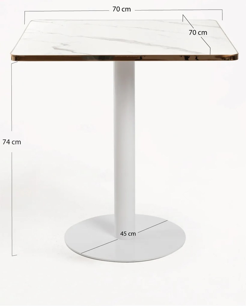 Stó Firro Kwadratowy 70cm Biay