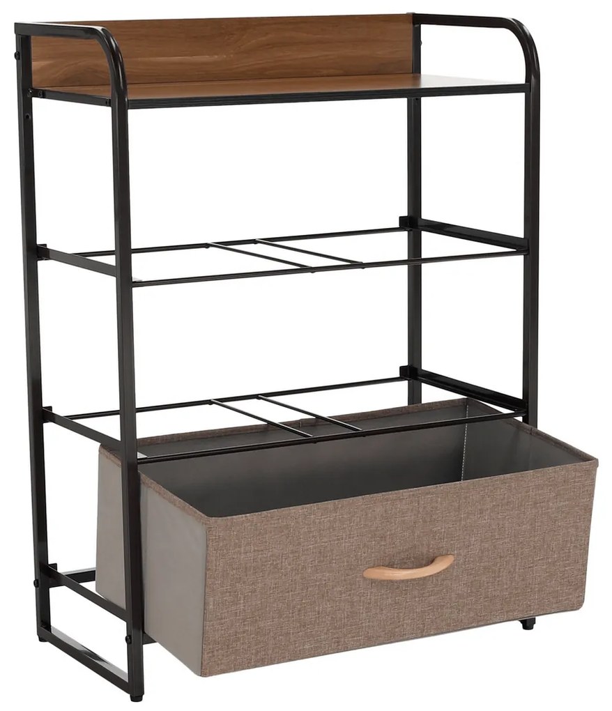 Komoda z szufladami z tkaniny HAZEL TYP 2, brązowy, M