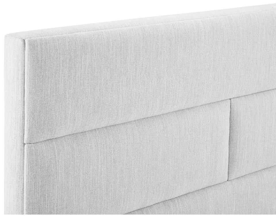 Jasnoszary tapicerowany zagłówek 180x120 cm NY – Cosmopolitan Design