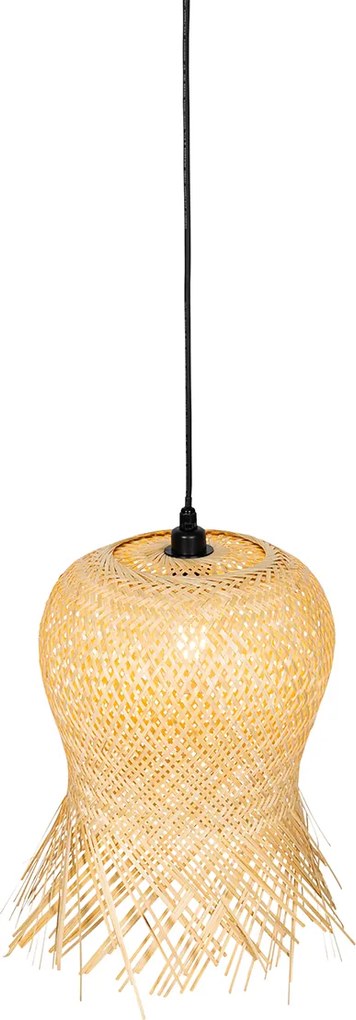 Orientalna lampa wisząca zewnętrzna bambusowa IP44 - Carlos