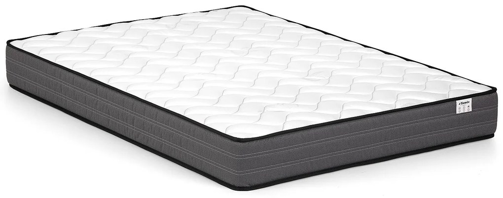 Zestaw 140 x 190 cm - stelaż ze skrzynią naturalny jasny + materac ze sprężynami kieszeniowymi o grub. 20 cm - AMBRACIE marki YSMÉE