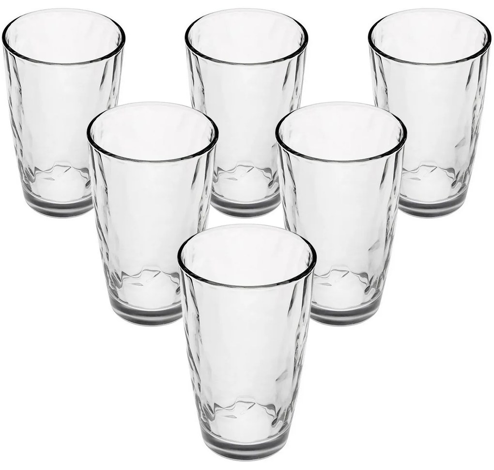 Bormioli Rocco 6-częściowy zestaw szklanek na long drink Kaleido, 370 ml, 370 ml