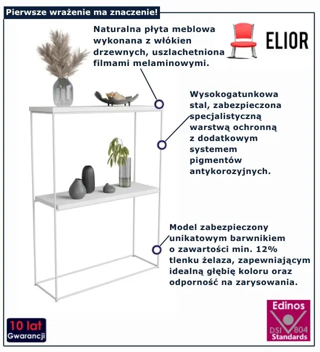 Biała konsola do przedpokoju  N8-K44