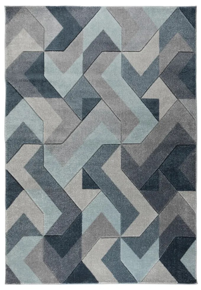 Niebiesko-szary dywan Flair Rugs Aurora, 200x290 cm