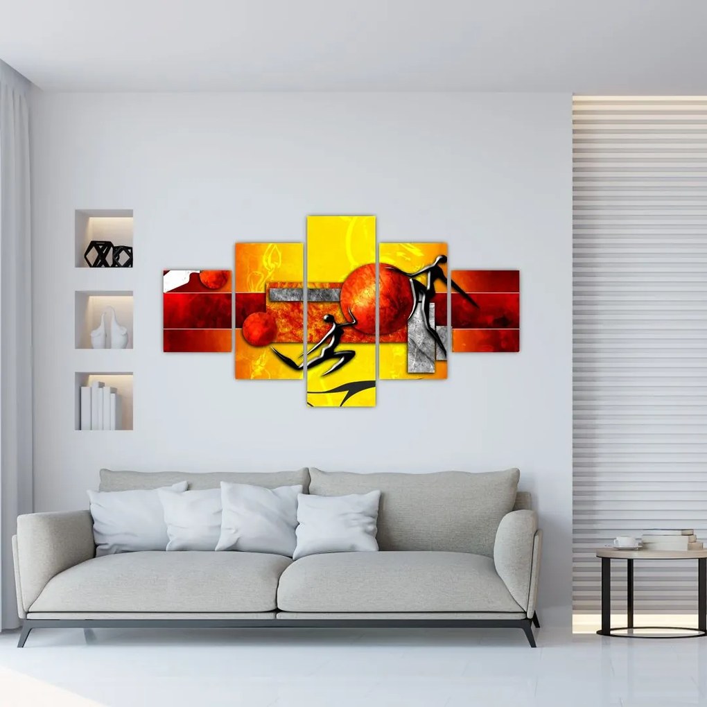 Obraz - Malarstwo ludzkości (125x70 cm)