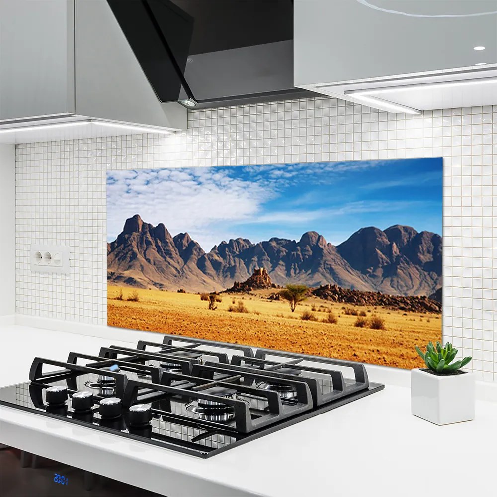 Panel Szklany Surowe Góry na Pustyni