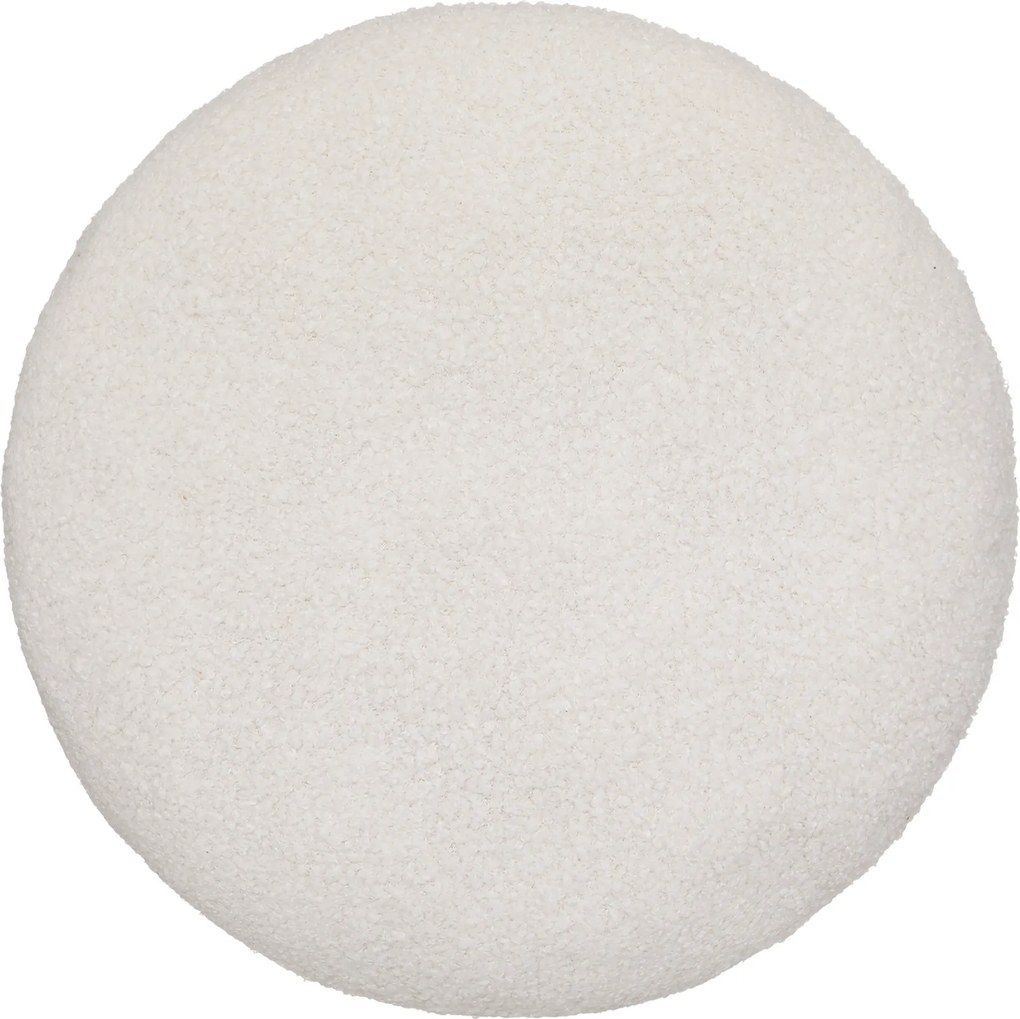 Poduszka dekoracyjna z efektem baranka, Ø 40 cm