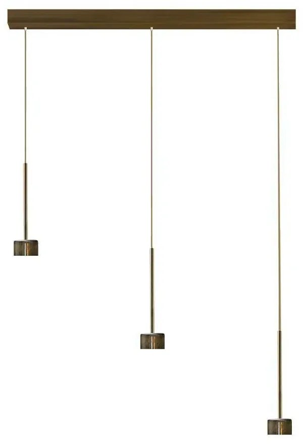 Lampa wisząca LED nad stół na złotym stelażu - EX394-Riwas - 5 kolorów
