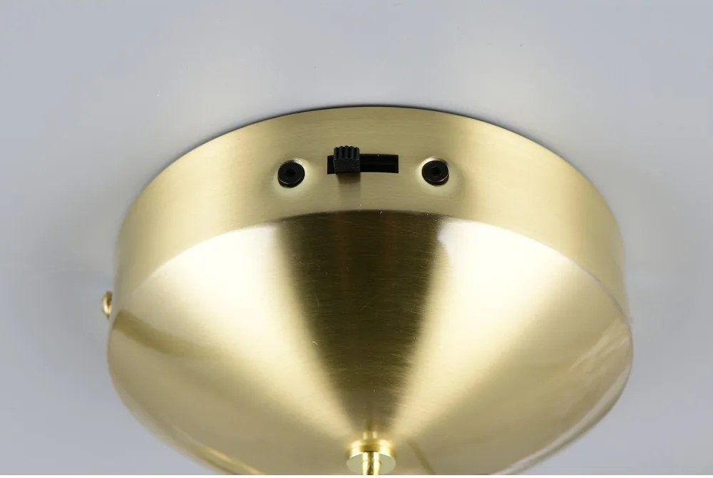 Lampa wisząca LED ze ściemniaczem w kolorze mosiądzu Melita – Trio