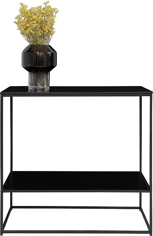 Stolik Konsolowy Życie, Czarny, 36x80x80 cm, Kendra Home