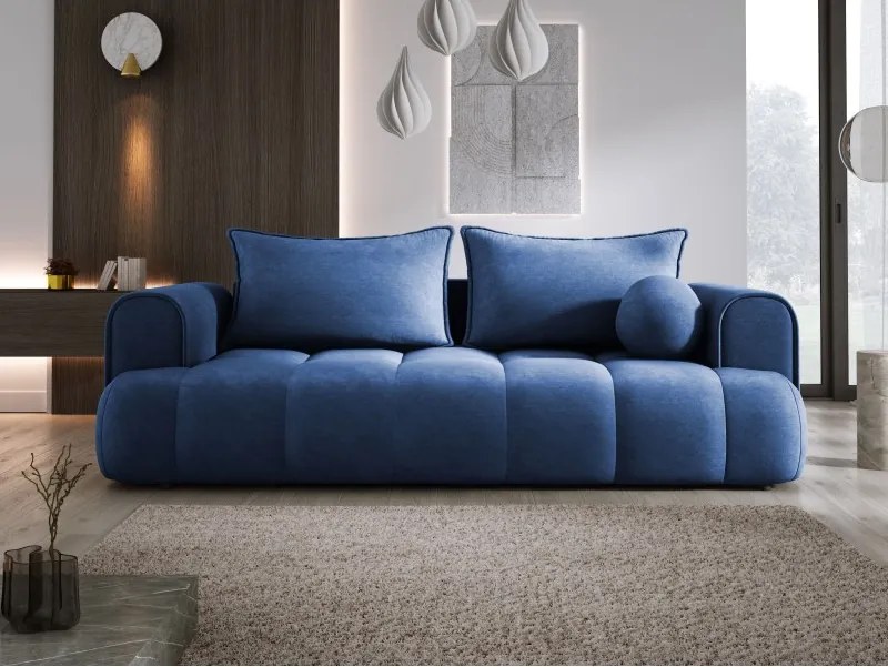 Sofa COCO z funkcja spania i pojemnikiem NIEBIESKI CLOUD 74