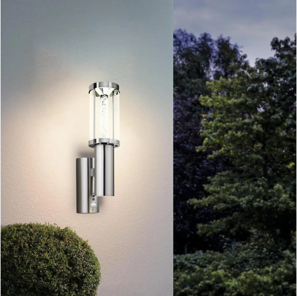 Eglo 94128 - lampa zewnętrzna LED z czujnikiem TRONO STICK 1xGU10/3W + LED/3,7W IP44